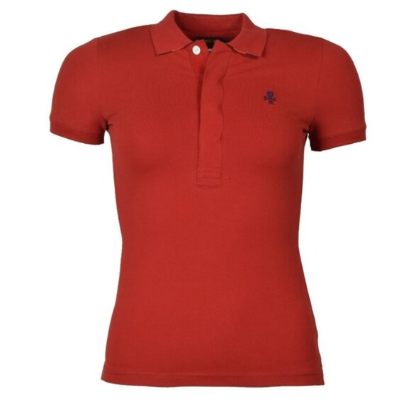 Rugby Ralph Lauren Tops - Vintage Rugby Ralph Lauren Short Sleeve Polo with Skull & Cross Bones Embroidery